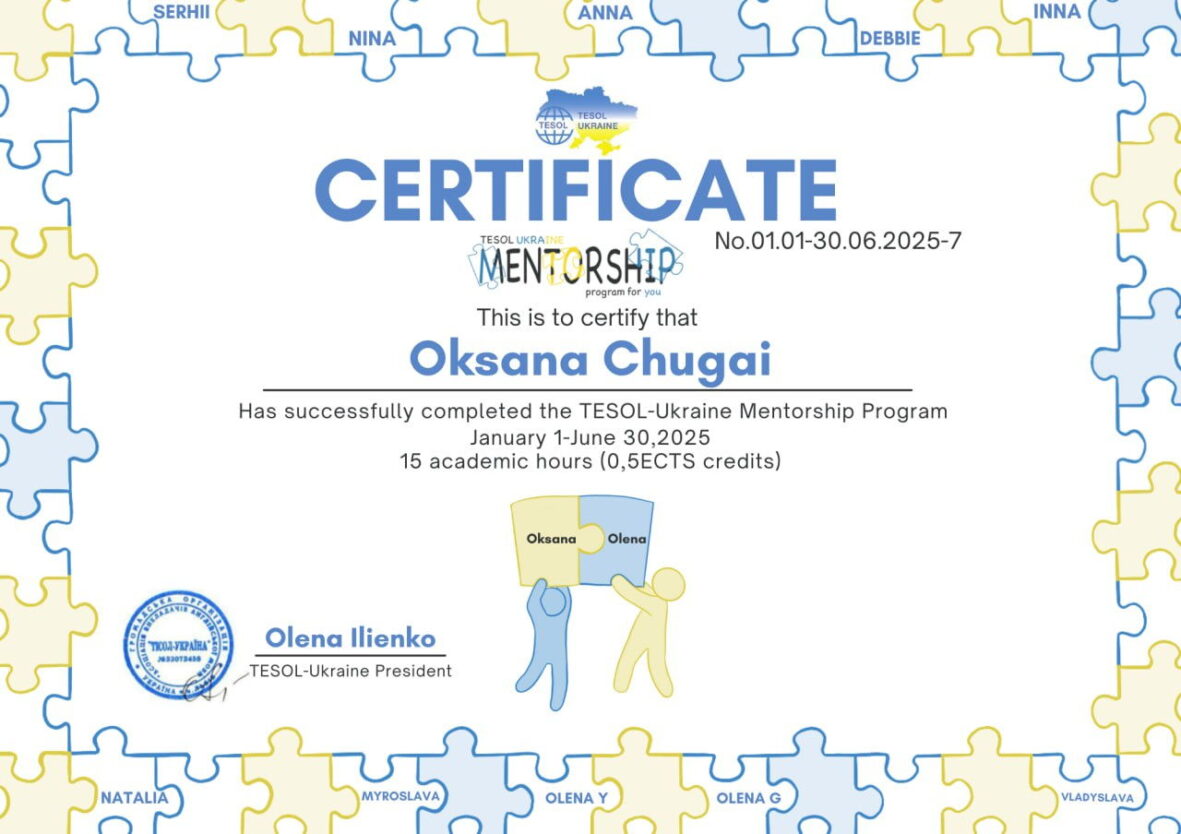 The TESOL-Ukraine Mentorship Program