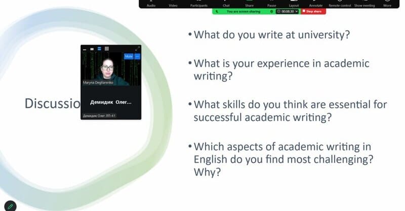 English for Science. Session 6